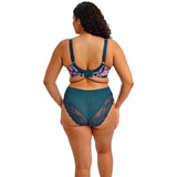 Elomi Lucie High Leg Brief - Teal Floral