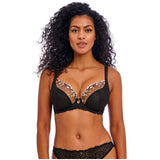 Freya Love-Haze underwired plunge bra - black