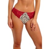 Freya Cherish Me Brief - Red/Leopard