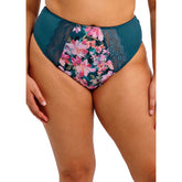 Elomi Lucie High Leg Brief - Teal Floral