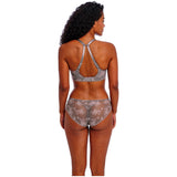Offbeat Decadence - underwired side support bra - Grey / Pink