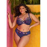 Elomi Himari Underwired Plunge Bra - Midnight