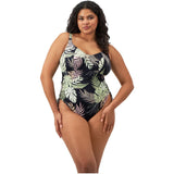 Elomi Tropical Retreat Non Wired Swimsuit - Black
