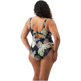 Elomi Tropical Retreat Non Wired Swimsuit - Black