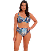 Fantasie - Seraya Sands Monochrome High Waist Bikini Brief - Denim