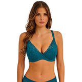 Wacoal Raffine Underwired Plunge Bra - Teal