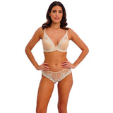 Wacoal Embrace Lace Plunge Underwired Bra - Naturally Nude