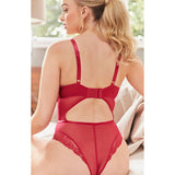Cleo by Panache - Selena Plunge Bodysuit - Ruby Red