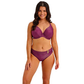 Fantasie Paros Coast Berry Shimmer Mid Rise Bikini Brief