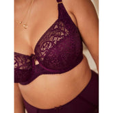 Panache Estel High Waisted Briefs - Damson / Navy