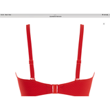 Marianna Bandeau Bikini Top- Crimson