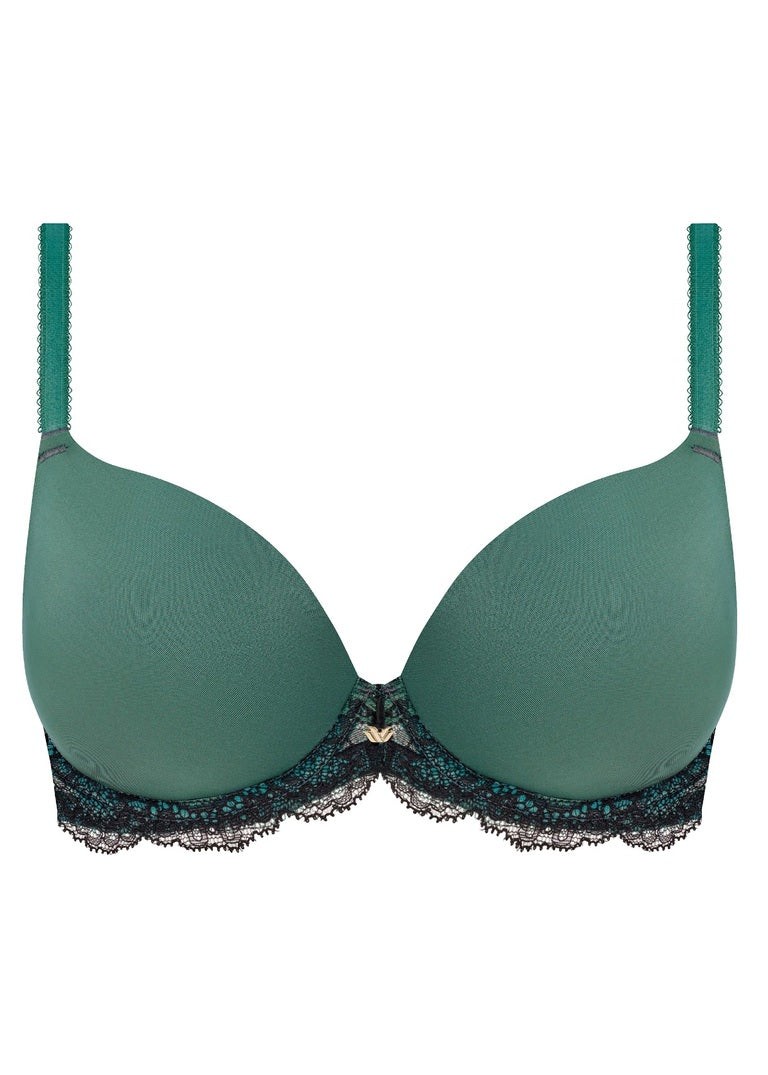 Wacoal Modern Affair Contour Bra - Silver Pine / Black