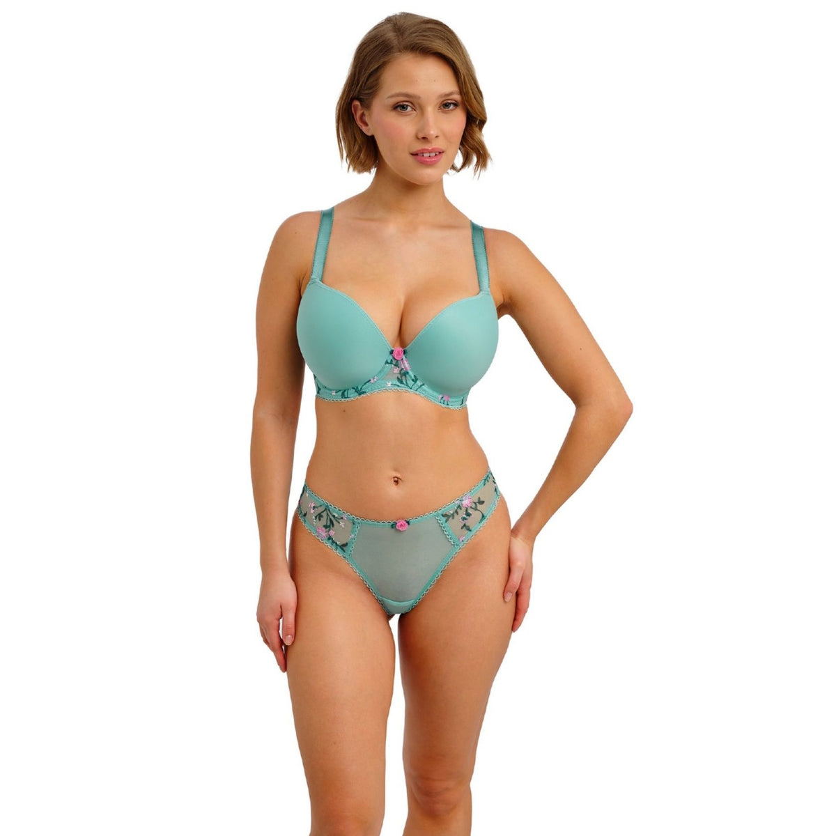 Freya Love Crush Underwired Moulded Plunge - Aqua Haze