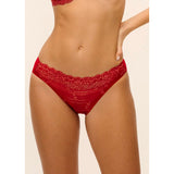 Wacoal Embrace Lace Bikini Brief -  Grandalia Red / Rose Gold