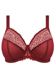 Elomi Tiernie Underwired Plunge Bra - Tibetan Red