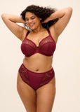 Elomi Tiernie Underwired Plunge Bra - Tibetan Red
