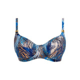 Fantasie Seraya Sands Underwired Gathered Full Cup Bikini Top - Denim