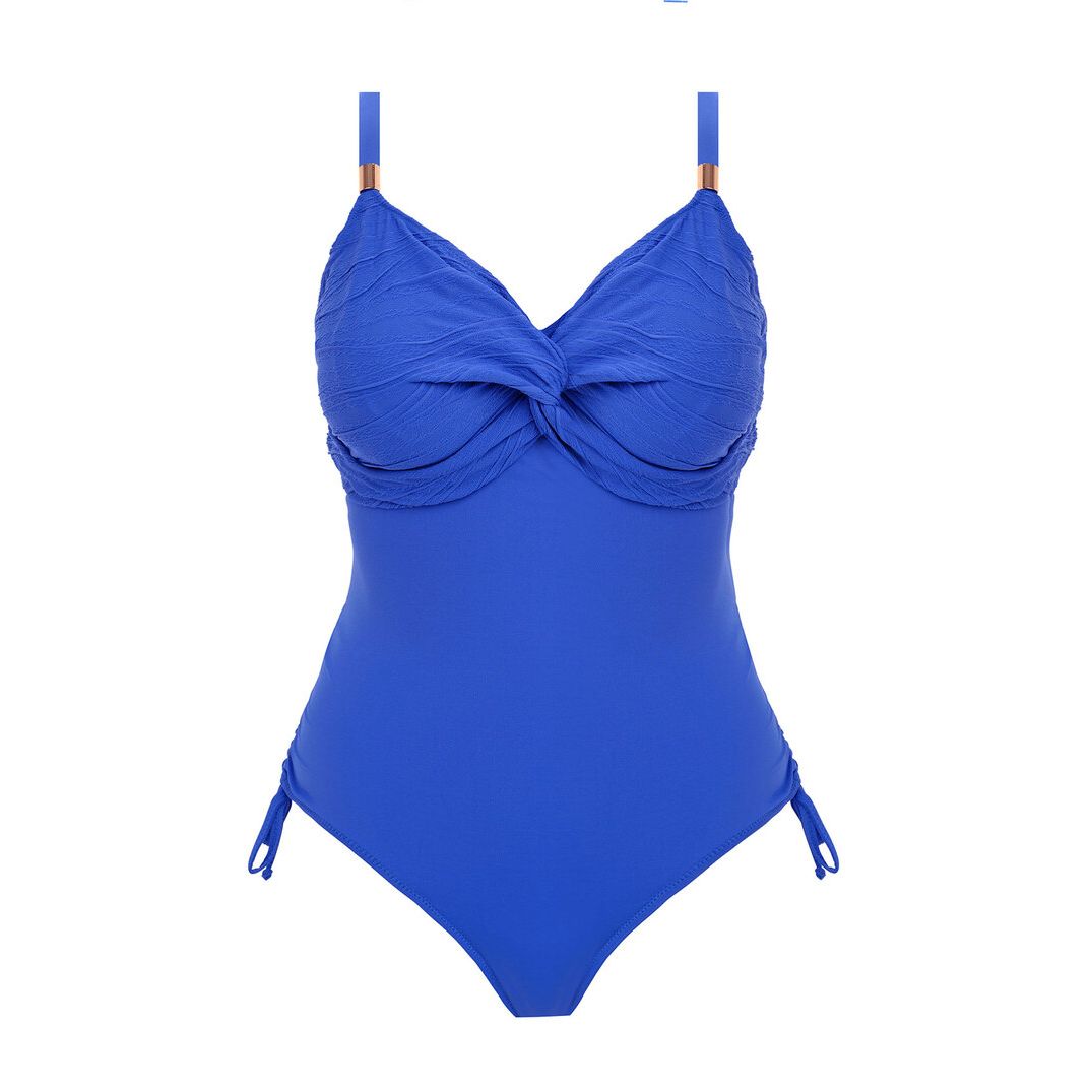 Fantasie Beach Waves Underwired Twist Front Swimsuit - Ultramarine