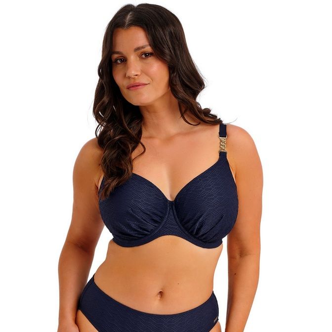 Fantasie Azores UW gathered full cup Bikini Top - Midnight