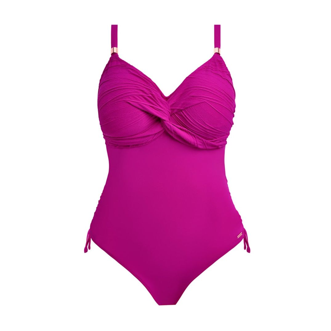 Fantasie Beach Waves Underwired Twist Front Swimsuit - Ultramarine