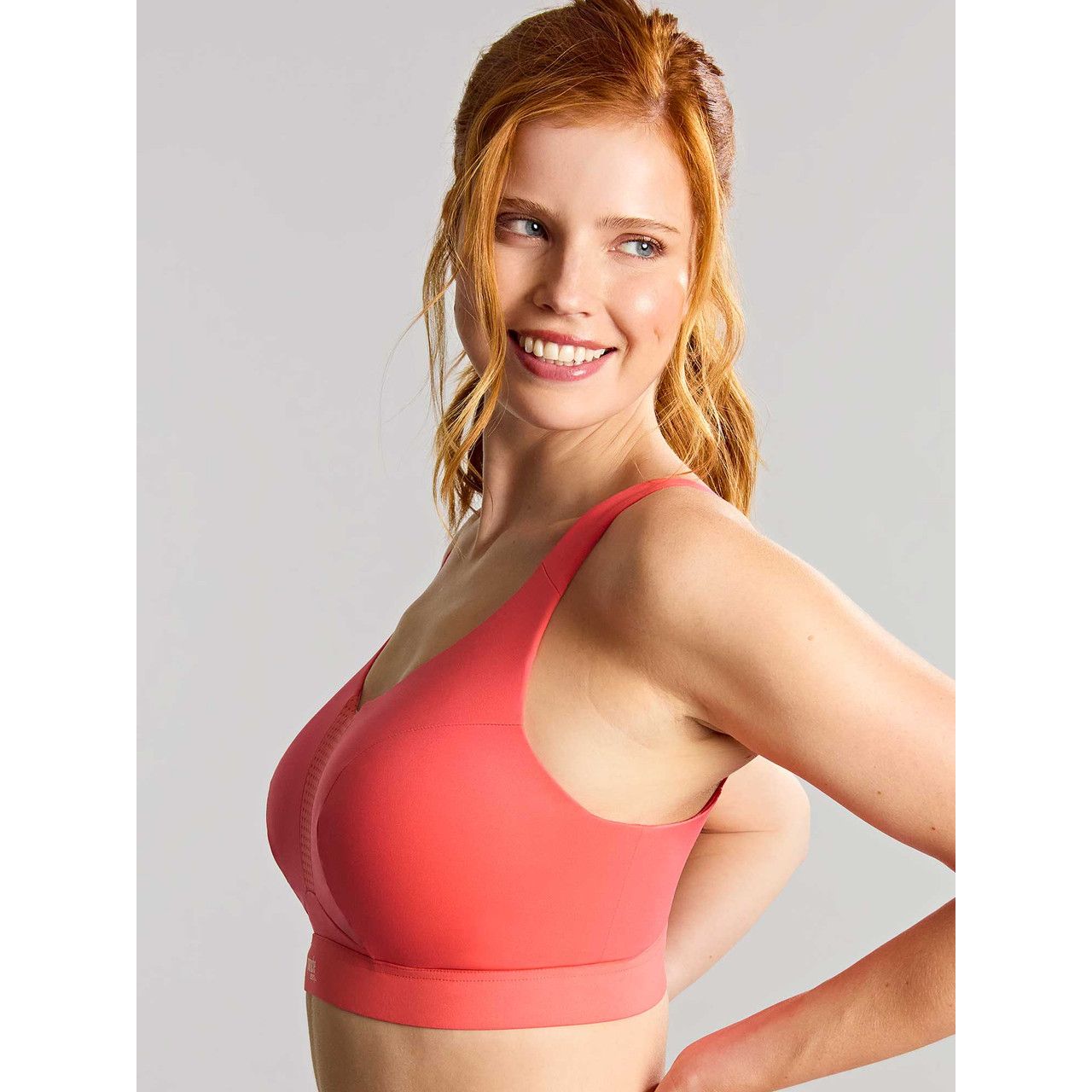 Panache Endurance Non-Padded Wired Sports Bra - Grapefruit