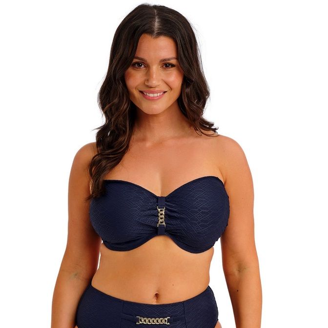 Fantasie Azores UW Bandeau Bikini Top - Midnight