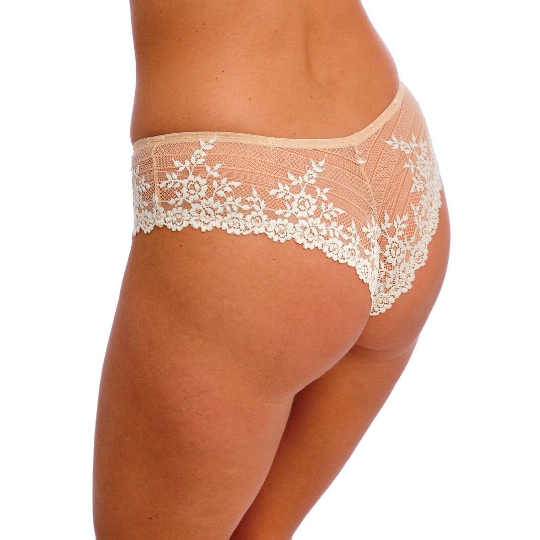 Embrace Lace Tanga - Black /  Nude