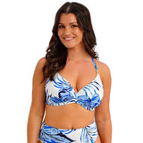 Fantasie Kefalonia Underwired Plunge Bikini Top - Tranquil Blue