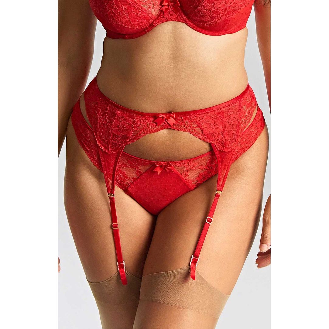 Panache Heidi Suspender - Ruby Red