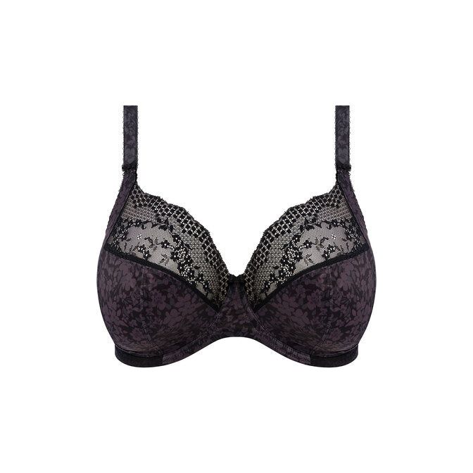 Elomi Lucie UW Plunge Bra - Pale Blush /Black