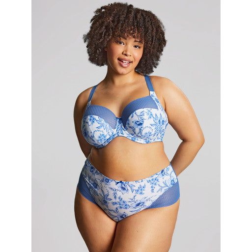 Panache Sculptress Bliss Deep Brief - Blue Floral