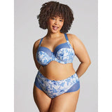 Panache Sculptress Bliss Deep Brief - Blue Floral
