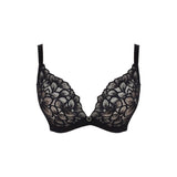 Panache Allure Demi Plunge Bra - Black/Latte
