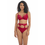 Freya Temptress Suspender - Cherry