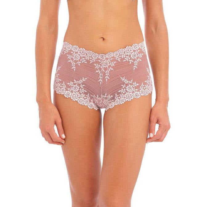 Wacoal Embrace Lace Boyshorts - Woodrose/Mauve Chalk