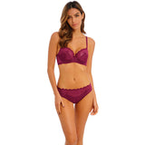 Lace Perfection Brief - Red Plum