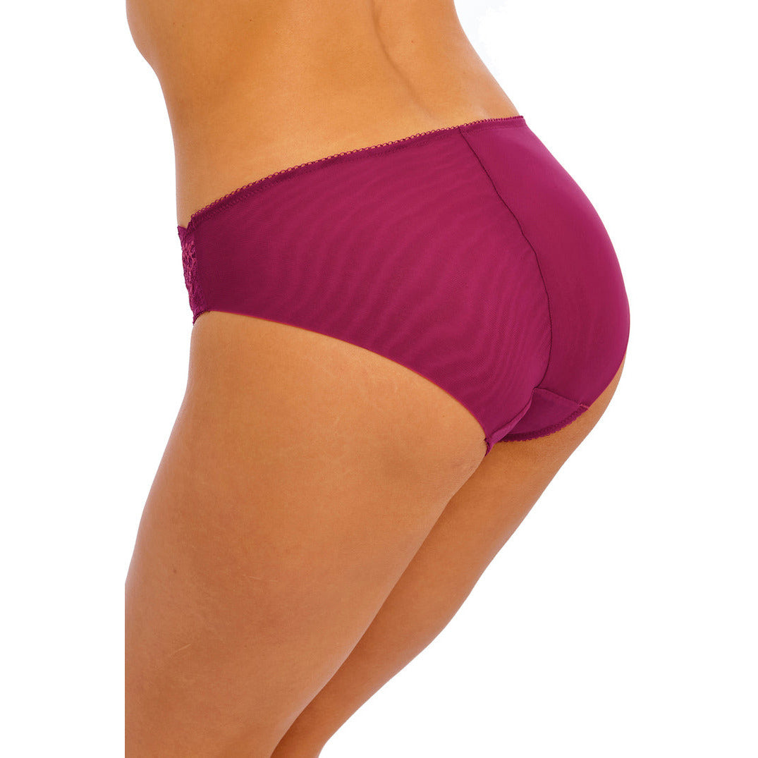 Lace Perfection Brief - Red Plum